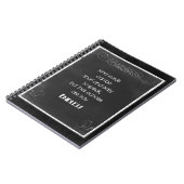 Het Citaat van de Typografie van het Chalkboard bi Notitieboek (Linkerzijde)