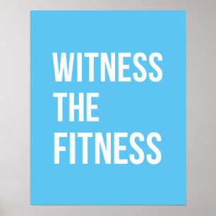 Het citaat van de uitbarsting toont de Fitness Bla Poster