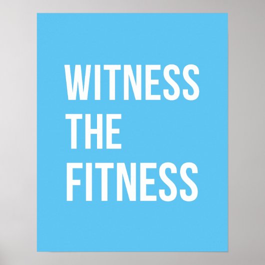 Het citaat van de uitbarsting toont de Fitness Bla Poster (Voorkant)