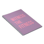 Het citaat van de uitbarsting toont de fitness Lil Notitieboek (Rechterzijde)