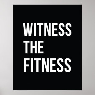Het citaat van de uitbarsting toont de Fitness Zwa Poster