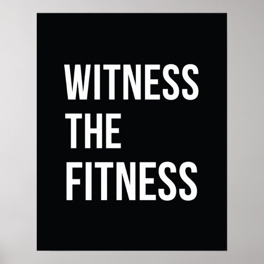 Het citaat van de uitbarsting toont de Fitness Zwa Poster (Voorkant)