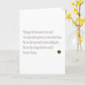 Het citaat van de Verandering van Obama van Barack Kaart (Gele Bloem)