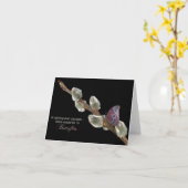 Het Citaat van de vlinder Kaart (Gele Bloem)