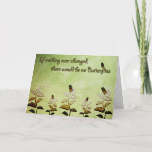 Het Citaat van de Vlinder van de verandering Kaart