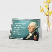 Het Citaat van de Vrijheid van George Washington Kaart (Gele Bloem)
