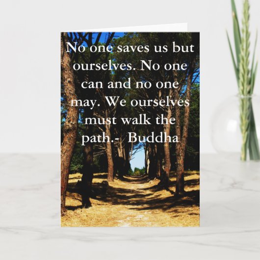 Het Citaat van de WEG van Boedha Kaart (Voorkant)
