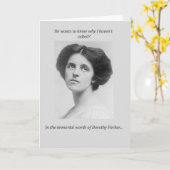 Het Citaat van Dorothy Parker Kaart (Gele Bloem)