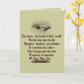 Het Citaat van Edgar Allan Poe Kaart (Gele Bloem)