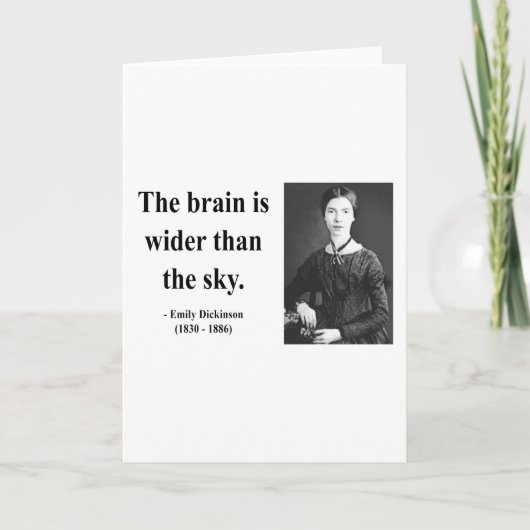 Het Citaat van Emily Dickinson 3b Kaart (Voorkant)