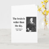 Het Citaat van Emily Dickinson 3b Kaart (Gele Bloem)