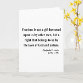 Het Citaat van Franklin van Ben 4a Kaart (Gele Bloem)