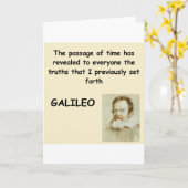 het citaat van Galileo Kaart (Gele Bloem)