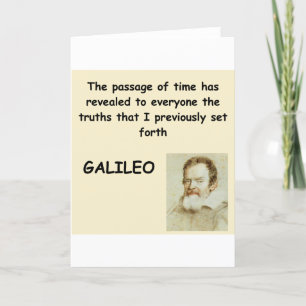 het citaat van Galileo Kaart
