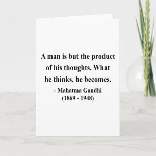 Het Citaat van Gandhi 8a Kaart
