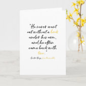 Het Citaat van het Boek van het Wenskaart van Kaart (Gele Bloem)