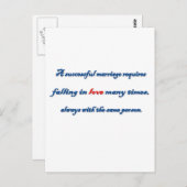 Het Citaat van het Jubileum - een succesvol Briefkaart (Voorkant / Achterkant)