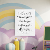 Het citaat van het succes Dagelijkse Motivy Zwart  Poster