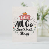 Het citaat van het succes laat het allen zien wat  RSVP kaartje (Staand voorkant)