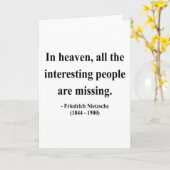 Het Citaat van Nietzsche 4a Kaart (Gele Bloem)