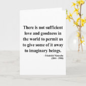 Het Citaat van Nietzsche 7a Kaart (Gele Bloem)