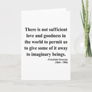 Het Citaat van Nietzsche 7a Kaart