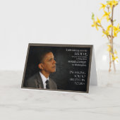 Het Citaat van Obama Kaart (Gele Bloem)