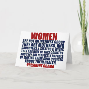 Het Citaat van Obama van de Rechten van vrouwen Kaart