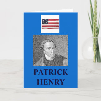 HET CITAAT VAN PATRICK HENRY KAART