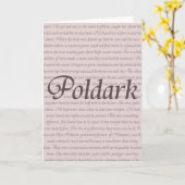 Het Citaat van Poldark Kaart (Gele Bloem)