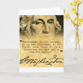 Het Citaat van Washington - Overheid Kaart (Gele Bloem)