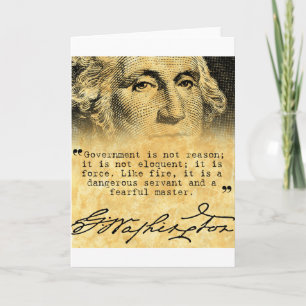 Het Citaat van Washington - Overheid Kaart