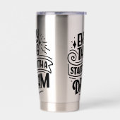 Het citeren over dromen geïsoleerde drinkbeker (Links)