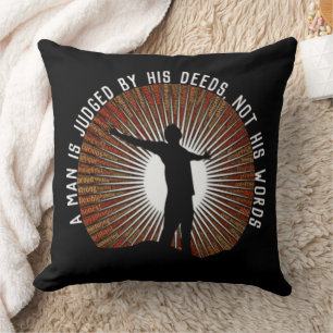 Het citeren van een Man is gebaseerd op zijn daden Kussen