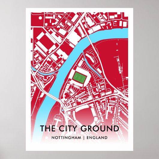 Het City Ground Poster is de thuisbasis van het No (Voorkant)