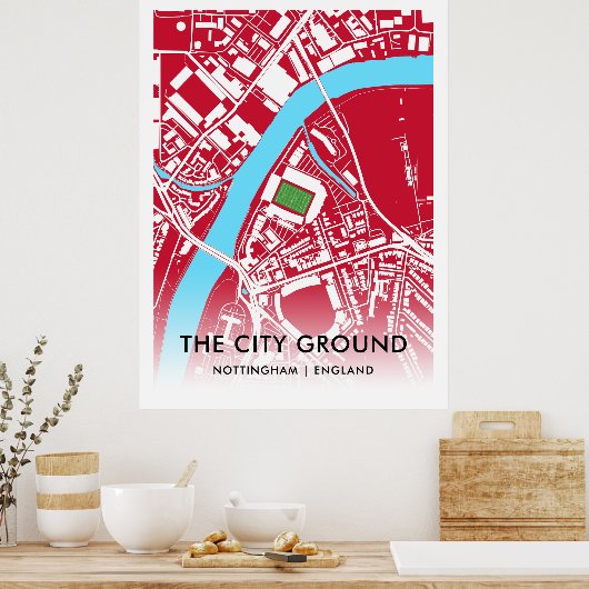 Het City Ground Poster is de thuisbasis van het No (Keuken)