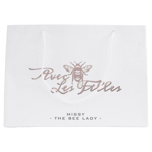 Het Classy Beekeeper Collectie Hive Garden Tas Groot Cadeauzakje (Voorkant)