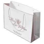 Het Classy Beekeeper Collectie Hive Garden Tas Groot Cadeauzakje (Achterkant Gekanteld)