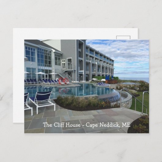 Het Cliff House, Cape Neddick, ik Briefkaart (Voorkant / Achterkant)