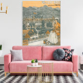 Het Cliff House & Pikes Peak Canvas Afdruk (Insitu (Woonkamer))