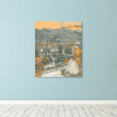 Het Cliff House & Pikes Peak Canvas Afdruk (Insitu (Houten vloer))