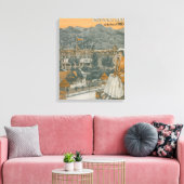 Het Cliff House & Pikes Peak Canvas Afdruk (Insitu (Woonkamer))