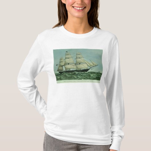 Het Clipperschip 'Highflyer', 1111 ton T-shirt (Voorkant)