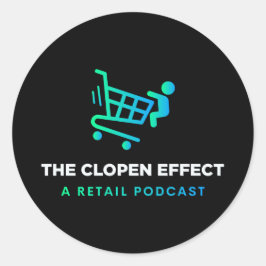 Het Clopen-effect - Klassieke ronde sticker