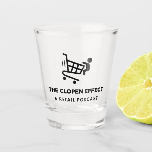 Het Clopen-effect Shot Glas (Voorkant)
