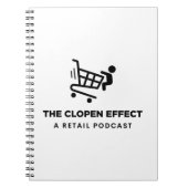 Het Clopen-effect - Zwart Logo Notitieboek (Voorkant)