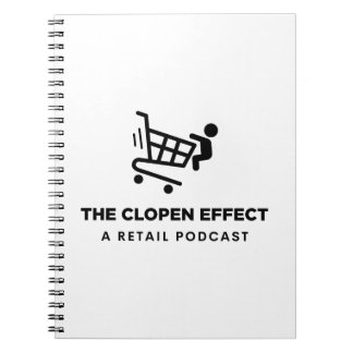 Het Clopen-effect - Zwart Logo Notitieboek