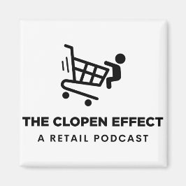 Het Clopen-effect - Zwarte Logo Magneet