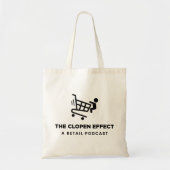 Het Clopen-effect - Zwarte Logo Tote Bag (Voorkant)