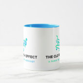 Het Clopen Effect - Zwarte Logo Tweekleurige Koffi Mok (Midden)
